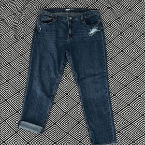 Old Navy Midnight Blue Cropped Jeans